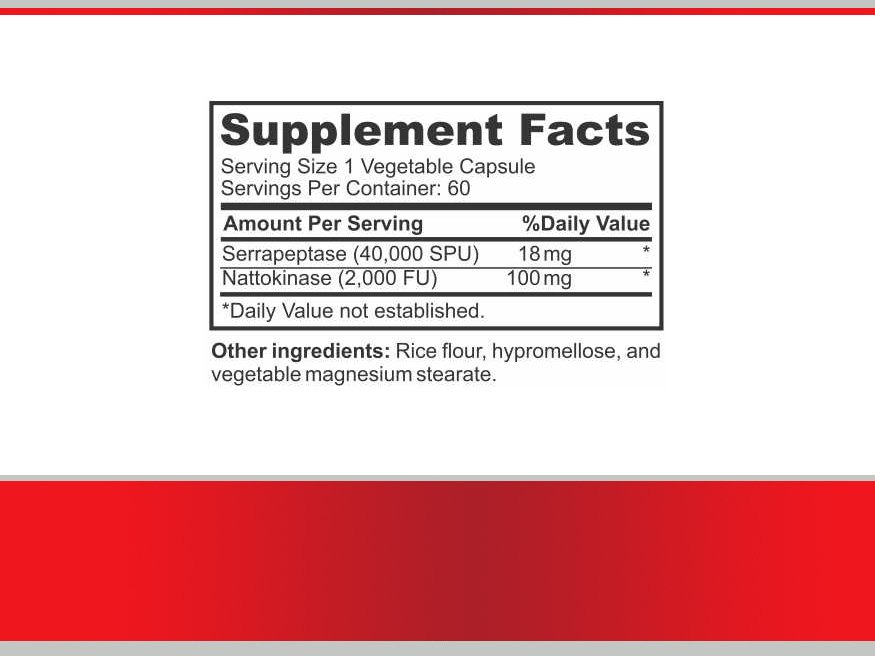 Supplement ingredients and nutritional facts