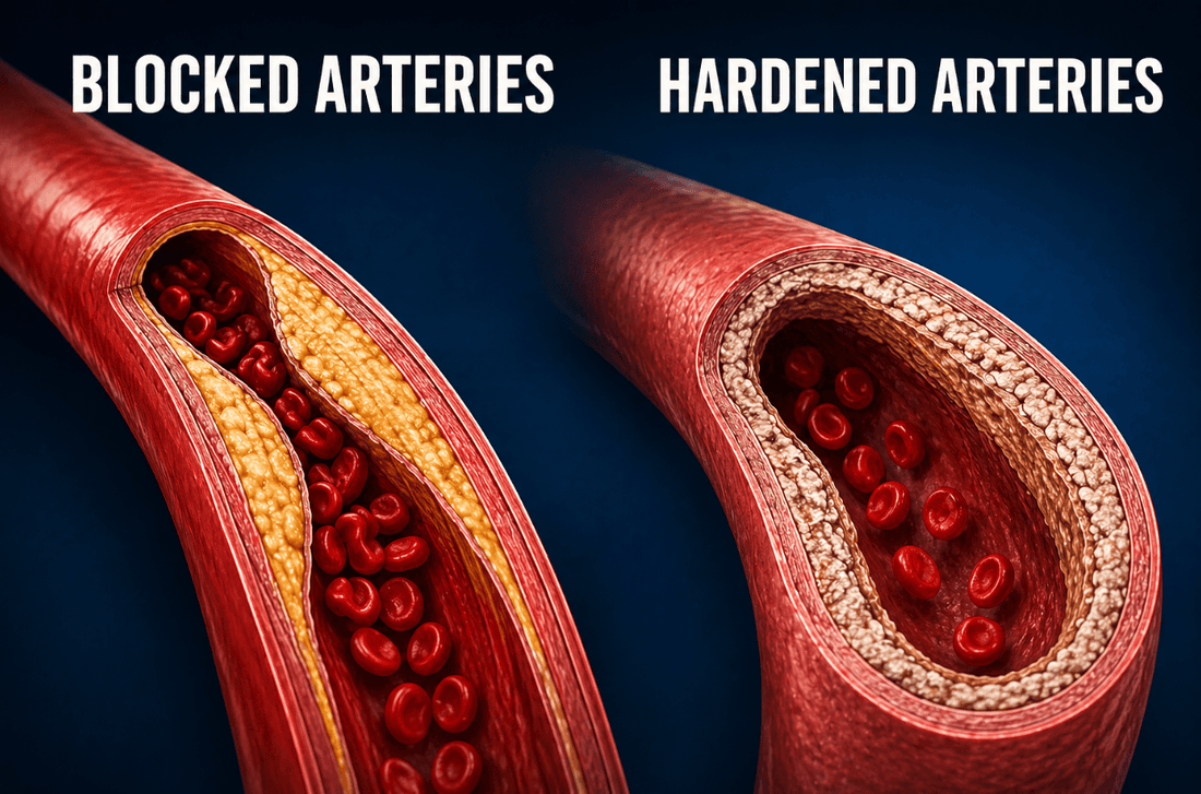 Can you have both blocked arteries and hardened arteries at the same time?