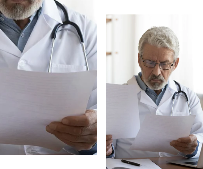 cardiovascular  Doctor checking reports 